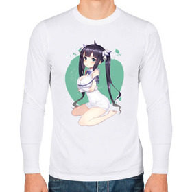 Мужской лонгслив хлопок с принтом Hestia (Danmachi) в городе Новоалтайск, 100% хлопок |  | anime | bell cranell | hestia | встреча