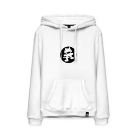 Мужская толстовка хлопок с принтом Black Monstercat в городе Новоалтайск, френч-терри, мягкий теплый начес внутри (100% хлопок) | карман-кенгуру, эластичные манжеты и нижняя кромка, капюшон с подкладом и шнурком | Тематика изображения на принте: edm | monstercat | the monstercat official merch.dusbtep