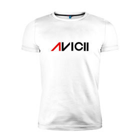 Мужская футболка премиум с принтом Avicii в городе Новоалтайск, 92% хлопок, 8% лайкра | приталенный силуэт, круглый вырез ворота, длина до линии бедра, короткий рукав | avici dj (house) house | avicii | авичи