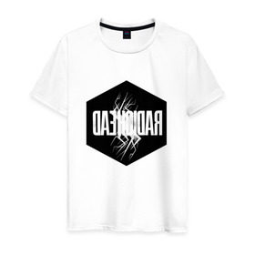 Мужская футболка хлопок с принтом Radiohead в городе Новоалтайск, 100% хлопок | прямой крой, круглый вырез горловины, длина до линии бедер, слегка спущенное плечо. | Тематика изображения на принте: creep | emi | radiohead | rok