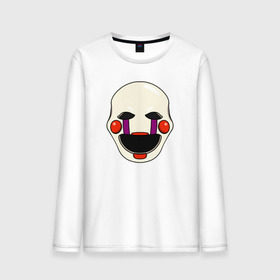 Мужской лонгслив хлопок с принтом Puppet FNAF Марионетка в городе Новоалтайск, 100% хлопок |  | fnaf | puppet | фнаф
