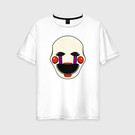 Женская футболка хлопок Oversize с принтом Puppet FNAF Марионетка в городе Новоалтайск, 100% хлопок | свободный крой, круглый ворот, спущенный рукав, длина до линии бедер
 | fnaf | puppet | фнаф