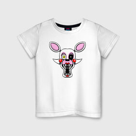 Детская футболка хлопок с принтом Mangle FNAF в городе Новоалтайск, 100% хлопок | круглый вырез горловины, полуприлегающий силуэт, длина до линии бедер | fnaf | mangle | фнаф