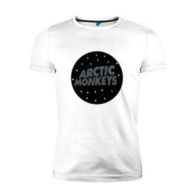 Мужская футболка премиум с принтом Arctic Monkeys в городе Новоалтайск, 92% хлопок, 8% лайкра | приталенный силуэт, круглый вырез ворота, длина до линии бедра, короткий рукав | arctic monkeys  британская инди рок группаmonkeys | джейм кук
