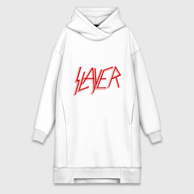 Платье-худи хлопок с принтом Slayer logo в городе Новоалтайск,  |  | alternative rock | pank | punk | rock | slayer | альтернативный рок | метал | панк | рок | слаер | тяжелая музыка | хард рок | хеви метал