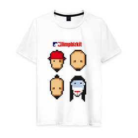Мужская футболка хлопок с принтом Limp Bizkit в городе Новоалтайск, 100% хлопок | прямой крой, круглый вырез горловины, длина до линии бедер, слегка спущенное плечо. | limp bizkit | rock | лимп бизкит | рок | уэс борланд | фред дерст