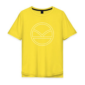 Мужская футболка хлопок Oversize с принтом Kingsman logo в городе Новоалтайск, 100% хлопок | свободный крой, круглый ворот, “спинка” длиннее передней части | kingsman | kingsman лого белое.king | logo | man | кингсмэн