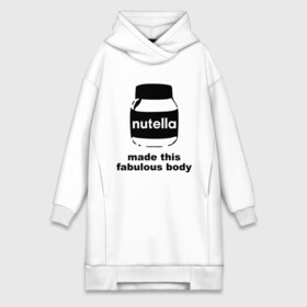 Платье-худи хлопок с принтом Nutella в городе Новоалтайск,  |  | fabulous body | nutella | нутелла | тело