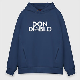 Мужское худи Oversize хлопок с принтом Don Diablo в городе Новоалтайск, френч-терри — 70% хлопок, 30% полиэстер. Мягкий теплый начес внутри —100% хлопок | боковые карманы, эластичные манжеты и нижняя кромка, капюшон на магнитной кнопке | dj | don diablo | house | хаус
