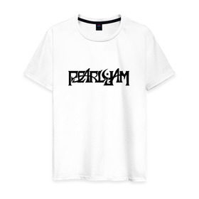 Мужская футболка хлопок с принтом Pearl Jam в городе Новоалтайск, 100% хлопок | прямой крой, круглый вырез горловины, длина до линии бедер, слегка спущенное плечо. | Тематика изображения на принте: grunge | pearl jampearl jam | rock | грандж | рок