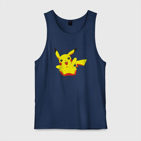 Мужская майка хлопок с принтом Пикачу в городе Новоалтайск, 100% хлопок |  | pikachu | pokemon | пика | покемон
