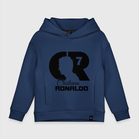 Детское худи Oversize хлопок с принтом Ronaldo в городе Новоалтайск, френч-терри — 70% хлопок, 30% полиэстер. Мягкий теплый начес внутри —100% хлопок | боковые карманы, эластичные манжеты и нижняя кромка, капюшон на магнитной кнопке | cristiano | real madrid | ronaldo | кристиано роналдо | криштиану | криштиану роналду | реал мадрид | роналду | рональдо | спорт | футбол