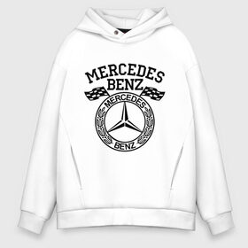 Мужское худи Oversize хлопок с принтом Mercedes Benz в городе Новоалтайск, френч-терри — 70% хлопок, 30% полиэстер. Мягкий теплый начес внутри —100% хлопок | боковые карманы, эластичные манжеты и нижняя кромка, капюшон на магнитной кнопке | Тематика изображения на принте: benz | merсedes | авто | бенз | мерседес