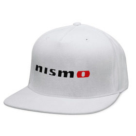Кепка снепбек с прямым козырьком с принтом Nismo в городе Новоалтайск, хлопок 100% |  | nismo | nissan | авто | лого | низмо | нисан