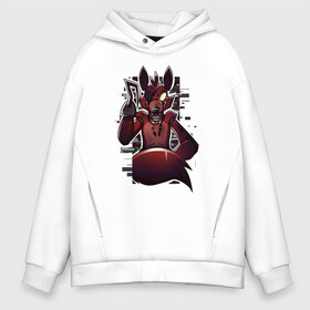 Мужское худи Oversize хлопок с принтом Foxy в городе Новоалтайск, френч-терри — 70% хлопок, 30% полиэстер. Мягкий теплый начес внутри —100% хлопок | боковые карманы, эластичные манжеты и нижняя кромка, капюшон на магнитной кнопке | five nights at freddy s | fnaf | freddy | медведь | фнаф | фредди