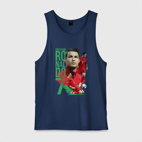 Мужская майка хлопок с принтом Ronaldo в городе Новоалтайск, 100% хлопок |  | роналдо