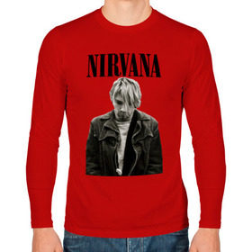 Мужской лонгслив хлопок с принтом nirvana t-shirt в городе Новоалтайск, 100% хлопок |  | kurt cobain | nirvana | гранж | курт кобейн | нирвана