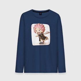 Мужской лонгслив хлопок с принтом Chibi Natsu в городе Новоалтайск, 100% хлопок |  | fairytail | грей | натсу | фэйритэйл | хвост феи | эльза