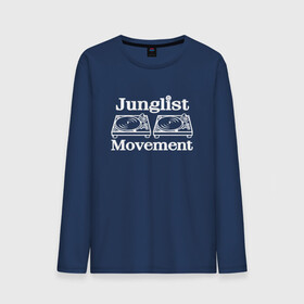 Мужской лонгслив хлопок с принтом Junglist Movement в городе Новоалтайск, 100% хлопок |  | Тематика изображения на принте: jungle | junglist | junglist movement   одежда для трушных джанглистов | movement | уважающих корни днб.dnb
