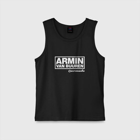 Детская майка хлопок с принтом Armin van Buuren в городе Новоалтайск,  |  | Тематика изображения на принте: armada | armin van buuren | trance | армин