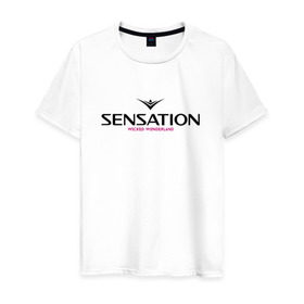 Мужская футболка хлопок с принтом Sensation Wicked Wonderland в городе Новоалтайск, 100% хлопок | прямой крой, круглый вырез горловины, длина до линии бедер, слегка спущенное плечо. | Тематика изображения на принте: sensation | wicked wonderland | сэнсэйшн