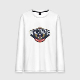 Мужской лонгслив хлопок с принтом NBA NEW ORLEANS PELICANS в городе Новоалтайск, 100% хлопок |  | nba | nba new orleans pelicans 2015 basketballбаскетбол | new orleans | pelicans