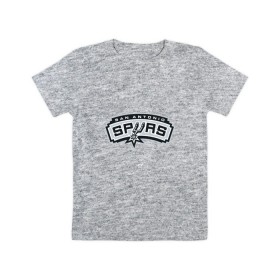 Детская футболка хлопок с принтом NBA SAN ANTONIO SPURS в городе Новоалтайск, 100% хлопок | круглый вырез горловины, полуприлегающий силуэт, длина до линии бедер | 
