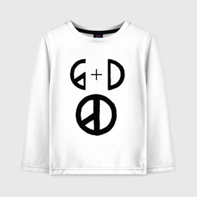 Детский лонгслив хлопок с принтом G Dragon в городе Новоалтайск, 100% хлопок | круглый вырез горловины, полуприлегающий силуэт, длина до линии бедер | big bang | g dragon | k pop | биг бенг | кей поп | корея