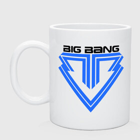 Кружка с принтом Big bang logo в городе Новоалтайск, керамика | объем — 330 мл, диаметр — 80 мм. Принт наносится на бока кружки, можно сделать два разных изображения | big bang | g dragon | k pop | биг бенг | кей поп | корея