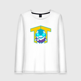 Женский лонгслив хлопок с принтом Team Tinker в городе Новоалтайск, 100% хлопок |  | dota | dota 2 | logo | team tinker | дота | лого