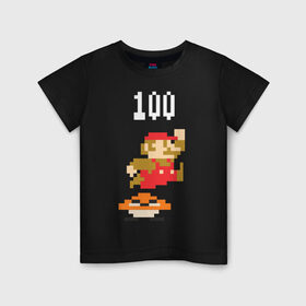 Детская футболка хлопок с принтом Mario в городе Новоалтайск, 100% хлопок | круглый вырез горловины, полуприлегающий силуэт, длина до линии бедер | Тематика изображения на принте: nintendo | марио | нинтендо
