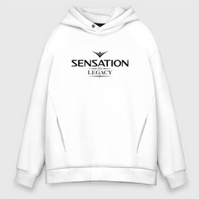 Мужское худи Oversize хлопок с принтом Sensation The Legacy в городе Новоалтайск, френч-терри — 70% хлопок, 30% полиэстер. Мягкий теплый начес внутри —100% хлопок | боковые карманы, эластичные манжеты и нижняя кромка, капюшон на магнитной кнопке | amsterdam | sensation | the legacy | сэнсэйшн