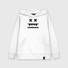 Детская толстовка хлопок с принтом Eatbrain Logo в городе Новоалтайск, 100% хлопок | Круглый горловой вырез, эластичные манжеты, пояс, капюшен | eatbrain | music | для любителей жирного neurofunk звучания.drum