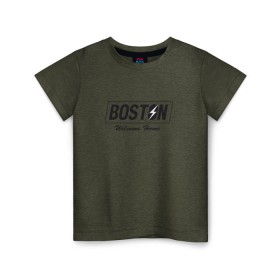 Детская футболка хлопок с принтом Fallout Boston в городе Новоалтайск, 100% хлопок | круглый вырез горловины, полуприлегающий силуэт, длина до линии бедер | fallout | vault | радиация | фаллоут | фолл | фоллаут