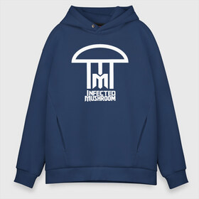 Мужское худи Oversize хлопок с принтом Inficted Mushroom в городе Новоалтайск, френч-терри — 70% хлопок, 30% полиэстер. Мягкий теплый начес внутри —100% хлопок | боковые карманы, эластичные манжеты и нижняя кромка, капюшон на магнитной кнопке | goa | infected mushroom | psytrance