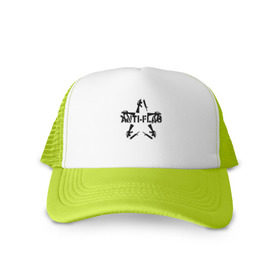 Кепка тракер с сеткой с принтом Anti-Flag в городе Новоалтайск, трикотажное полотно; задняя часть — сетка | длинный козырек, универсальный размер, пластиковая застежка | anti flag | punk | punk rock | rock