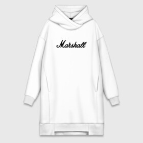 Платье-худи хлопок с принтом Marshall logo в городе Новоалтайск,  |  | guitars | marshall | music | гитары | музыка