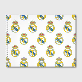 Альбом для рисования с принтом Real Madrid в городе Новоалтайск, 100% бумага
 | матовая бумага, плотность 200 мг. | real madrid | реал мадрид | спорт | фк | футбол