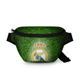 Поясная сумка 3D с принтом Real Madrid в городе Новоалтайск, 100% полиэстер | плотная ткань, ремень с регулируемой длиной, внутри несколько карманов для мелочей, основное отделение и карман с обратной стороны сумки застегиваются на молнию | real madrid | реал мадрид | спорт | фк | футбол