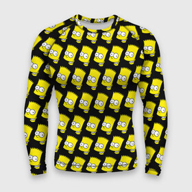 Мужской рашгард 3D с принтом Барт Симпсон в городе Новоалтайск,  |  | bart | bart simpson | pattern | simpsons | the simpsons | барт | барт симпсон | голова | голова барта | головы | головы барта | мультик | мультики | мультфильм | мультфильмы | паттерн | симпсоны