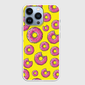 Чехол для iPhone 13 Pro с принтом Пончики в городе Новоалтайск,  |  | donut | simpsons | паттерн | пончик