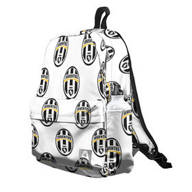Рюкзак 3D с принтом Juventus в городе Новоалтайск, 100% полиэстер | лямки с регулируемой длиной, сверху петелька, чтобы рюкзак можно было повесить на вешалку. Основное отделение закрывается на молнию, как и внешний карман. Внутри два дополнительных кармана, один из которых закрывается на молнию. По бокам два дополнительных кармашка | juventus | спорт | фк | футбол | ювентус