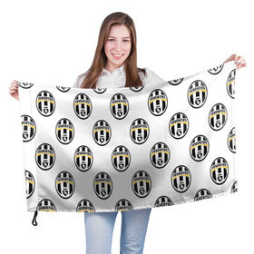 Флаг 3D с принтом Juventus в городе Новоалтайск, 100% полиэстер | плотность ткани — 95 г/м2, размер — 67 х 109 см. Принт наносится с одной стороны | juventus | спорт | фк | футбол | ювентус