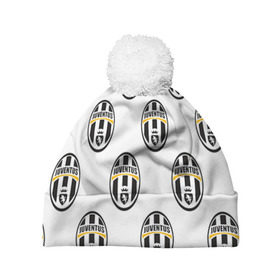 Шапка 3D c помпоном с принтом Juventus в городе Новоалтайск, 100% полиэстер | универсальный размер, печать по всей поверхности изделия | juventus | спорт | фк | футбол | ювентус