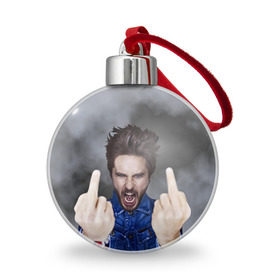 Ёлочный шар с принтом 30 seconds to mars в городе Новоалтайск, Пластик | Диаметр: 77 мм | 30 | 30stm | jared | leto | mars | rock | seconds | to | джаред | лето | рок