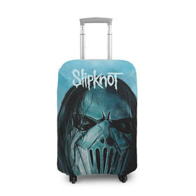 Чехол для чемодана 3D с принтом Slipknot в городе Новоалтайск, 86% полиэфир, 14% спандекс | двустороннее нанесение принта, прорези для ручек и колес | deth | rock | slipknot | маска | мрак | рок | слипнот