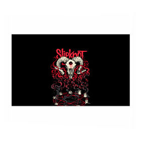 Бумага для упаковки 3D с принтом Slipknot в городе Новоалтайск, пластик и полированная сталь | круглая форма, металлическое крепление в виде кольца | deth | rock | slipknot | баран | маска | мрак | рок | слипнот | череп