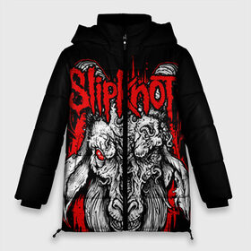 Женская зимняя куртка 3D с принтом Slipknot в городе Новоалтайск, верх — 100% полиэстер; подкладка — 100% полиэстер; утеплитель — 100% полиэстер | длина ниже бедра, силуэт Оверсайз. Есть воротник-стойка, отстегивающийся капюшон и ветрозащитная планка. 

Боковые карманы с листочкой на кнопках и внутренний карман на молнии | deth | rock | slipknot | маска | мрак | рок | слипнот | череп
