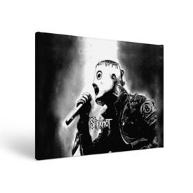 Холст прямоугольный с принтом Slipknot в городе Новоалтайск, 100% ПВХ |  | rock | slipknot | маска | мрак | рок | слипнот