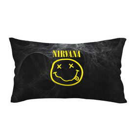 Подушка 3D антистресс с принтом Nirvana в городе Новоалтайск, наволочка — 100% полиэстер, наполнитель — вспененный полистирол | состоит из подушки и наволочки на молнии | cobain | curt | nirvana | rock | smile | кобейн | курт | рок | смайл